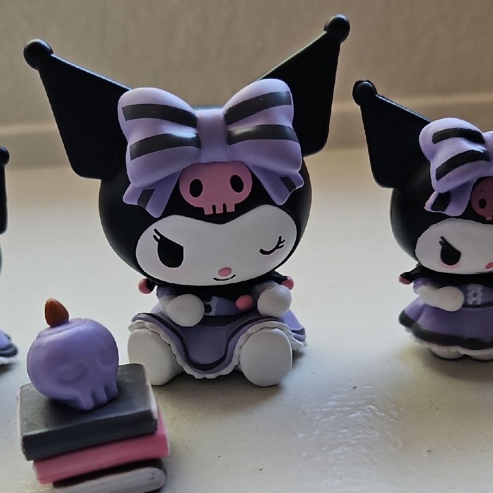 Cute Black and Purple Kids Toy Figure